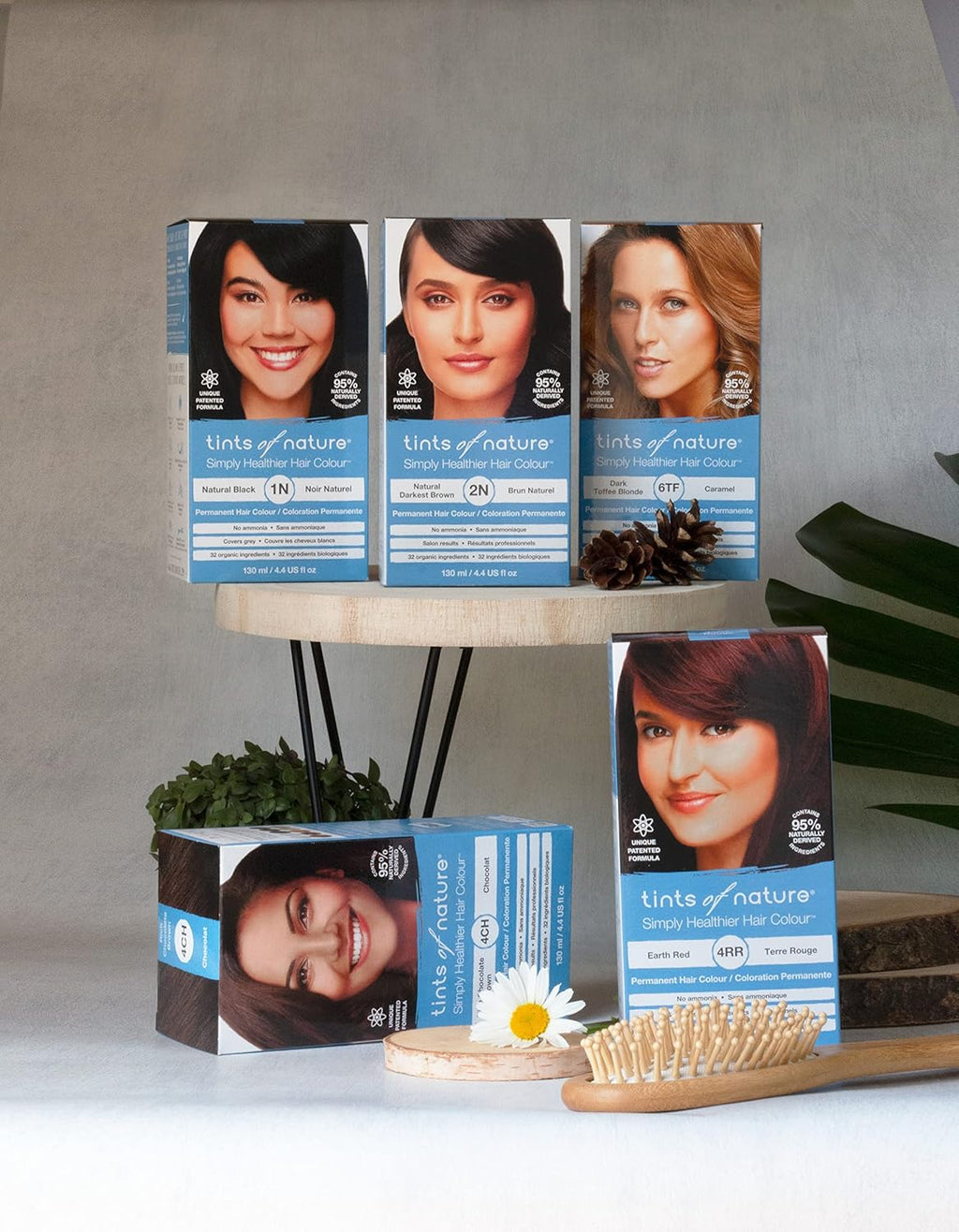 Tints of Nature 3N Natural Dark Brown Hair Dye - Nourishing, Ammonia-Free Formula, 4.4 fl oz