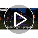 Giant 6.8 FT Halloween Spider with 128 LED Lights Outdoor Yard Decoration
