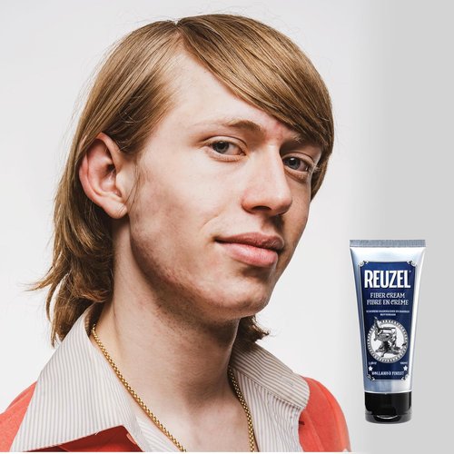 Reuzel Fiber Cream - Low Shine Hair Styling Cream for All-Day Hold | 3.38 oz