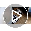 Halloween Spider Web Bath Mat Set - 2 Pieces, 31x20 Inches, Non-Slip Bathroom Rugs, Indoor Outdoor Decor