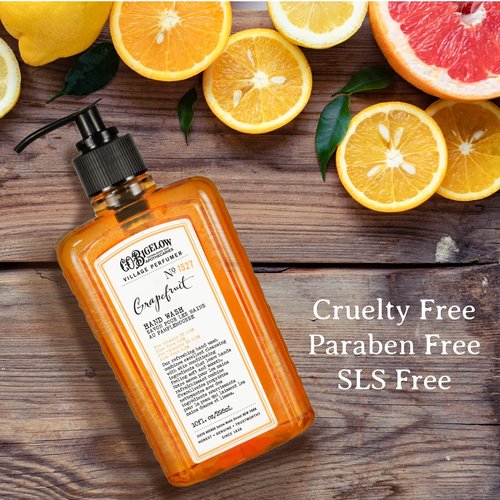 C.O. Bigelow Hand Wash, Grapefruit No.1527 - Village Perfumer Moisturizing Hand Wash for Bathroom & Kitchen with Aloe Vera, 10 fl oz, Pack of 2