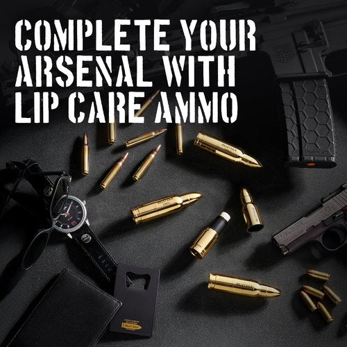 Bullet Lip Balm for Men (Vanilla & Peppermint) – Cool Gifts for Gun Owners, Unique Gifts for Men, Tactical Gifts for Dad, All-Natural Moisturizing Lip Care