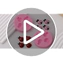 Mini Beetle Cake Decorating Mold Set - 2 Pcs Silicone Insect Shapes for Cupcakes & Confections