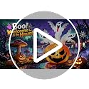 6FT Halloween Inflatable Pumpkin & Ghosts Yard Decor with LED Lights - Multi-Color