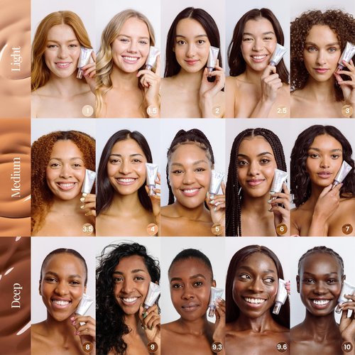 Naked Sundays BeautyScreen Peptide Foundation Tint - SPF 50 Tinted Sunscreen & Skincare Makeup with Zinc Oxide, Niacinamide - Lightweight Natural Coverage, 2.5 Light Neutral, 1.01 oz