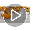 Pumpkin Shaped Ceramic Butter Dish with Lid - Fall & Thanksgiving Decor - Orange - 8x6 Inches