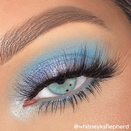 ColourPop Blue Moon Eyeshadow Palette - High-Pigment Monochromatic Blue Shadows | Matte, Metallic & Duochrome Finishes (0.3 oz)