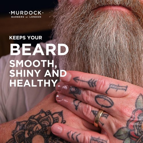 Murdock London Beard Oil for Men - Natural Scent Beard Oil for Healthy growth & Nourishment - Provides Glossy finish - 50 ml