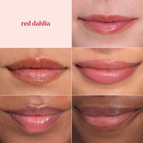Burt's Bees Lip Tint Balm - Long-Lasting Hydrating Formula with Shea Butter | Fiery Red Dahlia (2-Pack)