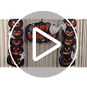 Halloween Pumpkin Door Banner Set - Spooky Porch Decorations for Front Doors & Walls