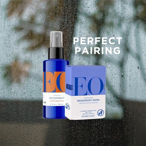 EO Organic Deodorant Spray - Citrus Scent | 4 Ounce Pack of 3 | Made with Essential Oils for All Genders