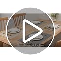 Blue & Brown Woven Plastic Vinyl Placemats Set of 4 - Heat-Resistant, Anti-Slip Table Mats