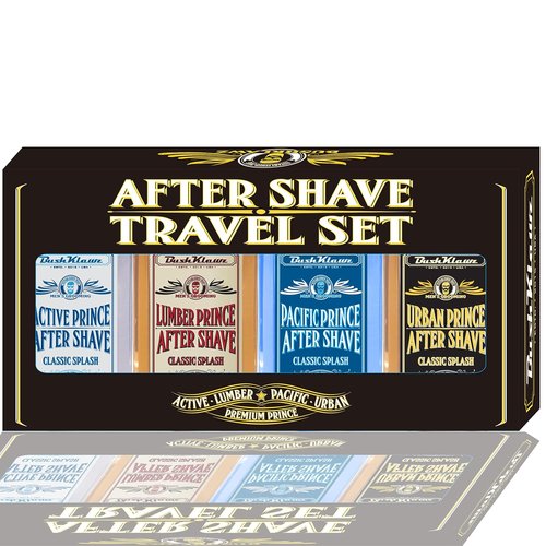 BushKlawz Classic Aftershave Lotion - Refreshing Soothing Balm & Toner Sampler Kit | Travel Size