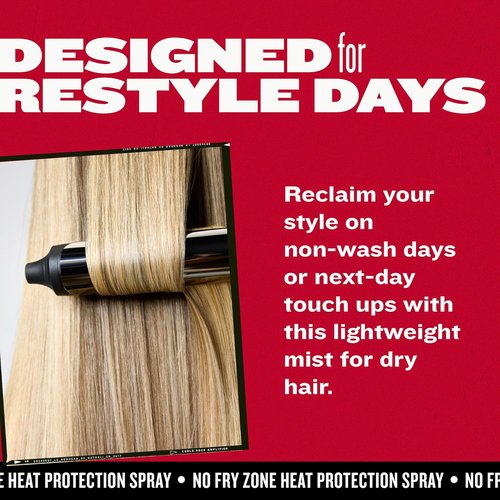 Bed Head by TIGI No Fry Zone Heat Protectant Mist - 450°F Thermal Protection & 72-Hour Humidity Shield | 4.5 oz