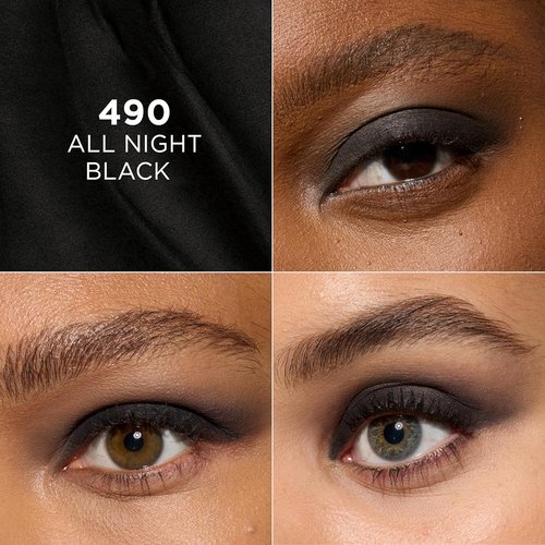 L'Oreal Paris Makeup Le Shadow Stick Eyeshadow - Blendable, Smudge-Resistant Smokey Cream, 490 All Night Black