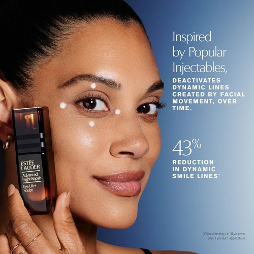 Estée Lauder Advanced Night Repair Eye Cream - Lift & Sculpt with 2HA Volume Filler, 0.5 Fl Oz