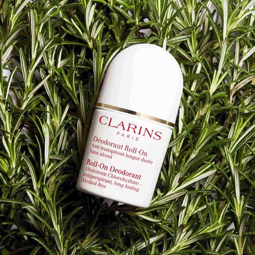 Clarins Roll-On Antiperspirant Deodorant - Alcohol Free, Long Lasting & Non-Sticky Formula | 1.7 Ounces