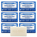 Dr. Bronner's Pure-Castile Soap Bars - Peppermint Scent, 5 oz, 6-Pack | Gentle Vegan Formula for Face, Body & Hair