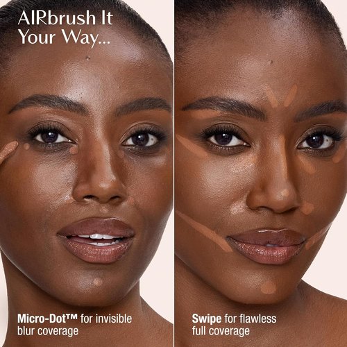 Charlotte Tilbury AIRbrush Flawless Blur Concealer - Longwear, Hydrating & Crease-Proof Formula for Dark Circles & Blemishes - Full Coverage, Natural Matte Finish