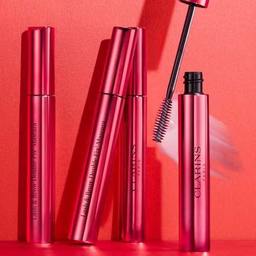 Clarins Lash & Brow Double Fix Mascara | 2-In-1 Waterproof Lash & Brow Setting Mascara | 12 Hour Hold | Protects, Nourishes and Conditions | Waterproof, Sweatproof and Smudgeproof | 0.2 Oz