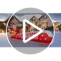 12 FT Christmas Inflatable Santa on Sleigh with Reindeer Outdoor Yard Decor LED Lights