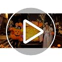 Halloween Pumpkin Car Decorations Kit with LED String Lights & Religious Banner