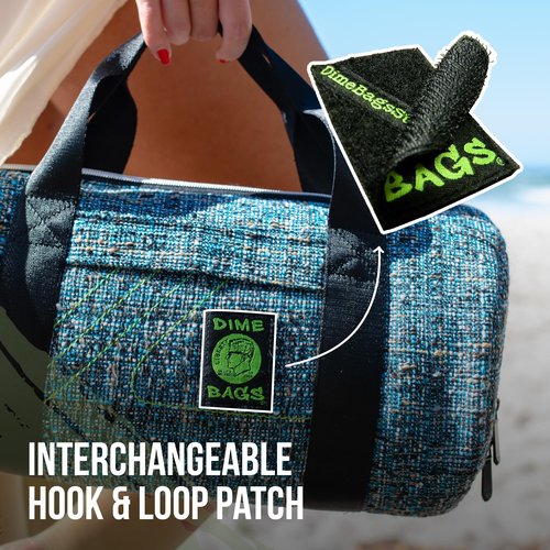 Dime Bags Heirloom Padded Travel Pouch with Ring to Attach Keychain, Interior Padding Gear Protection, Multiple Compartments for Safe Packing, 100% Nepali Hemp (5 Inch, Charcoal)