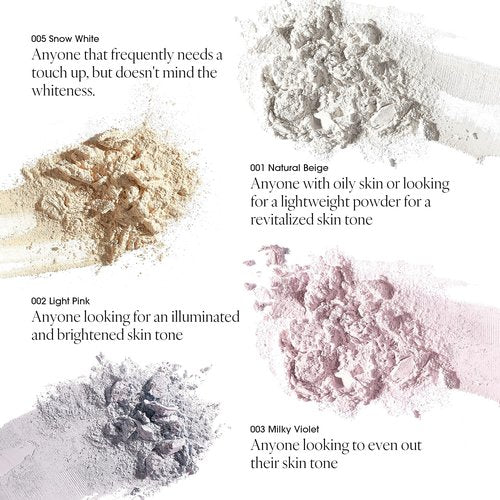 BAKED POWDER 003 MILKY VIOLET, Terra-Cotta Facial Powder, Crease-free, Smudge Free & Weightless Setting powder (6.2g, 0.014 oz.)