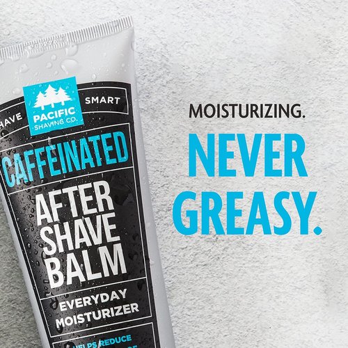 Pacific Shaving Company Caffeinated Aftershave - Soothes Skin & Reduces Redness | Natural Ingredients, 3.4 oz