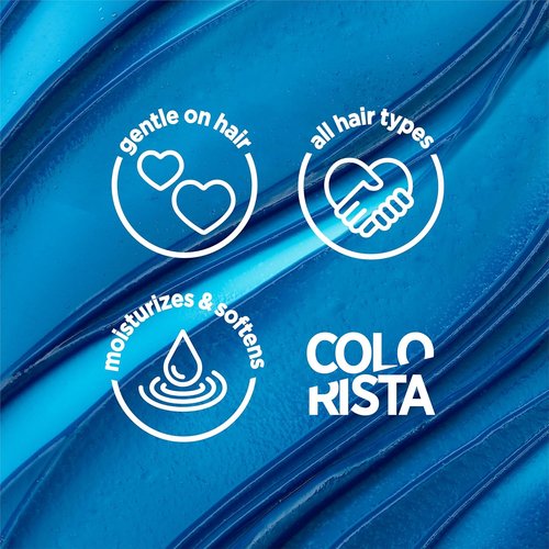 L'Oreal Paris Colorista Semi-Permanent Hair Color - Teal Color Depositing Mask for Brunettes