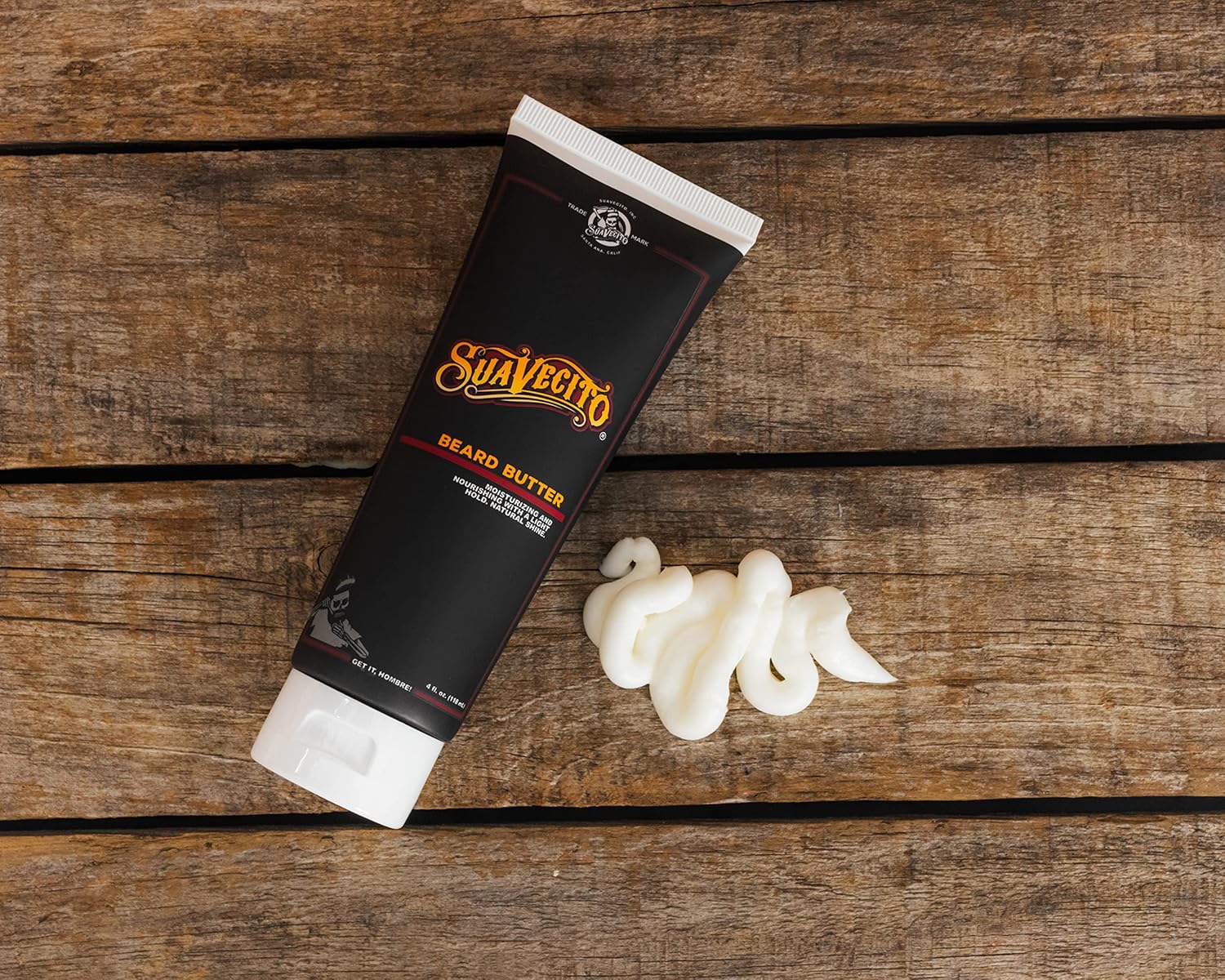 Suavecito Beard Butter 4 oz - Original Scent - Nourishes & Softens Beard for Healthy Shine