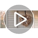 22 Inch Fall Wreath with Lights & Adjustable Hanger - Autumn Decor