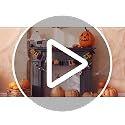 Halloween Felt Banner Set - Classic Halloween Party Decorations with 2 Banners & Pom Poms - Variation of Halloween 1
