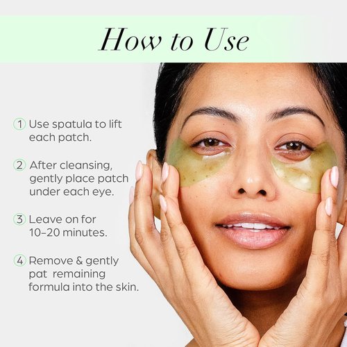 PÜR MINERALS Hydrogel Under Eye Patches - Hydrate & Brighten with Hemp Seed Oil | 30 Pairs