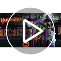 Castle Arch Inflatable Halloween Decoration - 12.5 Ft Large Blow Up Haunted Entrance - Variation: Castle Arch