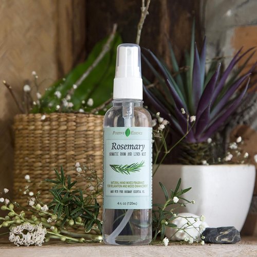 Rosemary | Natural Linen & Room Spray - 100% Pure Rosemary Essential Oil for Relaxing Home Fragrance (4.06 fl oz)