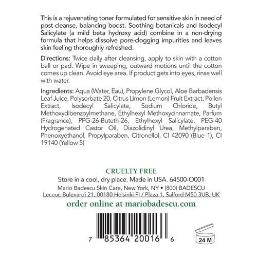 Mario Badescu Keratoplast Cleansing Lotion - Soothing Face Toner with Aloe Vera for Rejuvenated Skin