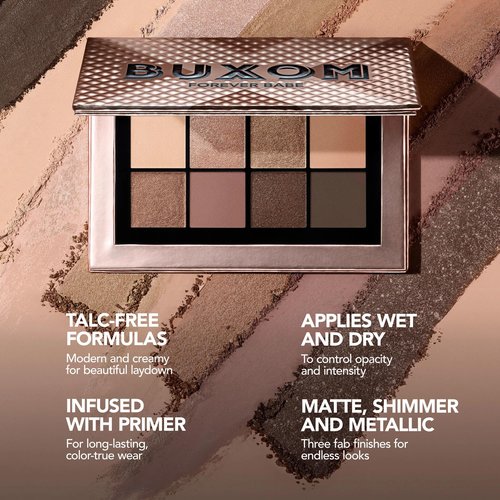 BUXOM Makeup Eyeshadow Palette, Iconic Nudes