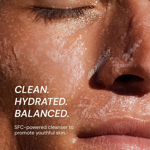 Blueprint Bryan Johnson Gentle Facial Cleanser - Age-Defying Gel with SFC & Hyaluronic Acid for Firm, Balanced Skin - Vegan & Fragrance-Free