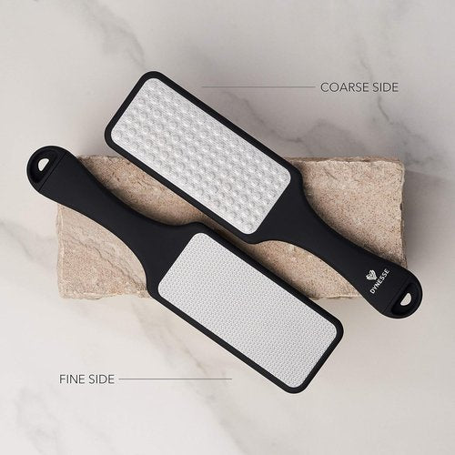 DYNESSE Premium Foot File - 3-in-1 Callus Remover Tool with Ergonomic Handle | Stainless Steel, Washable