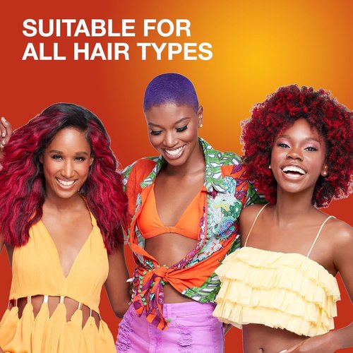 Creme of Nature Pure Honey Hair Dye - Hydrating Semi-Permanent Color Boost in Fire Red, 3 fl oz