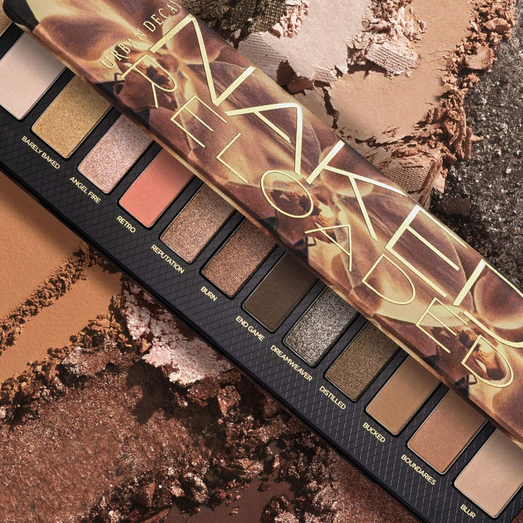 Urban Decay Naked Reloaded Eyeshadow Palette - 12 Warm Bronze Shades for Natural Glam | Vegan & Cruelty-Free