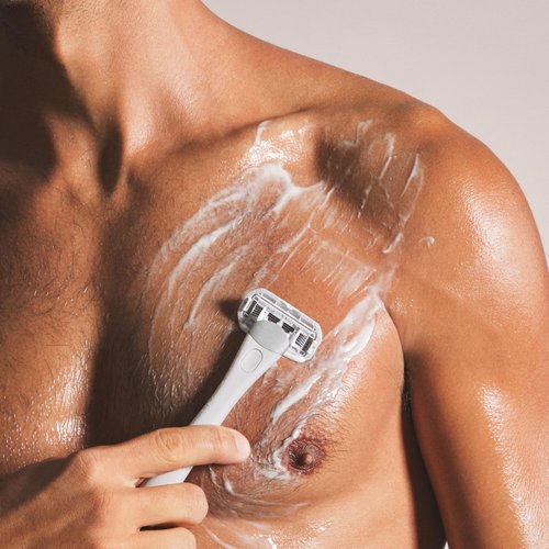 NEW Nood™ Razor Blade Refills — Premium Stainless Steel Refillable 5-Blade Razors for Women & Men — 360° Moisture Strip Helps Prevent Skin Irritation — Works Everywhere Hair Grows — 4 Refill Pack