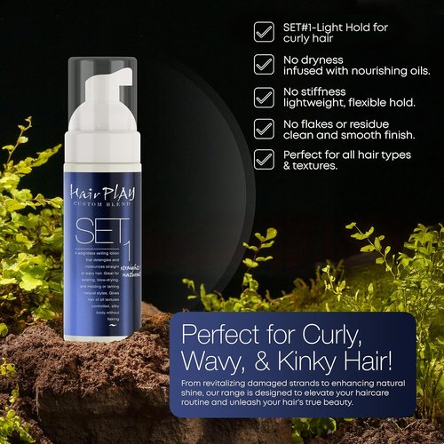 Hair Play Set | Hair Foam Mousse - Lightweight Frizz Control & Volume for Fine Hair - 2 Fl Oz