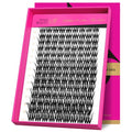 VEYESBEAUTY Lash Clusters Fluffy Individual Lash Extensions VBmuse 3D Layered Volume Eyelashes Thin & Invisible Band Wispy Faux Mink Lash Silk Bloom 3D Series Mixed Length 10-18mm