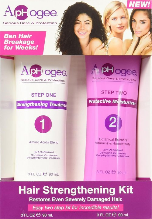 Aphogee Hair Strengthening Kit - 2 Count | Nourishing Formula for Stronger, Healthier Hair - 6 Fl. Oz