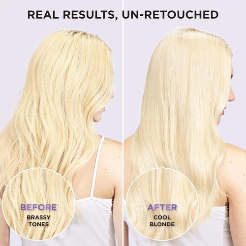 L’Oreal Paris Brass Toning Purple Shampoo - Sulfate Free for Blonde & Silver Hair | 6.8 Fl Oz