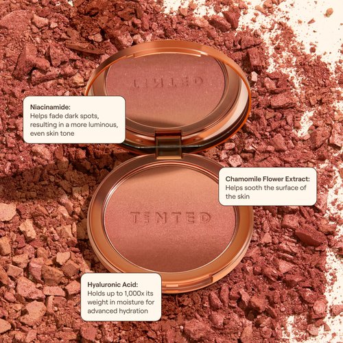 Live Tinted Huebeam Jumbo Gradient Blushing Bronzer - Lightweight, Highly-Pigmented, Buildable & Blendable - Sunkissed, Glowy, Even Toned Skin Face Blush and Bronzer - 15g / 0.5 oz