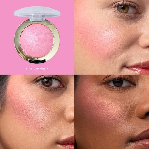 Milani Baked Blush - Updated Powder Blush for Cheeks | Cruelty-Free Makeup in Pink Panna Cotta