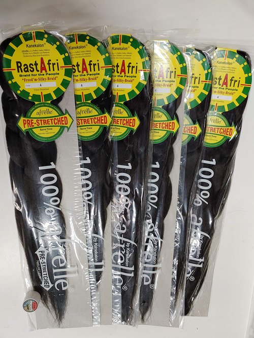 RastAfri Freed'm Silky Braid Pre-Stretched (Color #4) (Pack of 6)